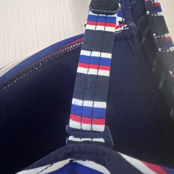 Niptuck Swim navy blue & red one piece with adjustable straps & padding. Size 6 - Picture 10 of 16